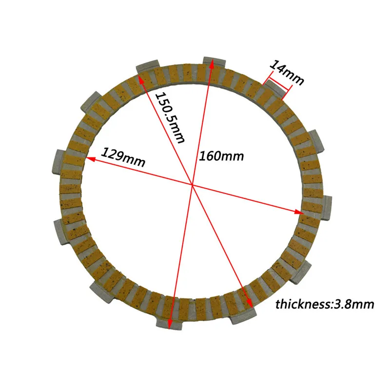 Детали двигателя мотоцикла фрикционные диски сцепления комплект для Heritage Softail FLST