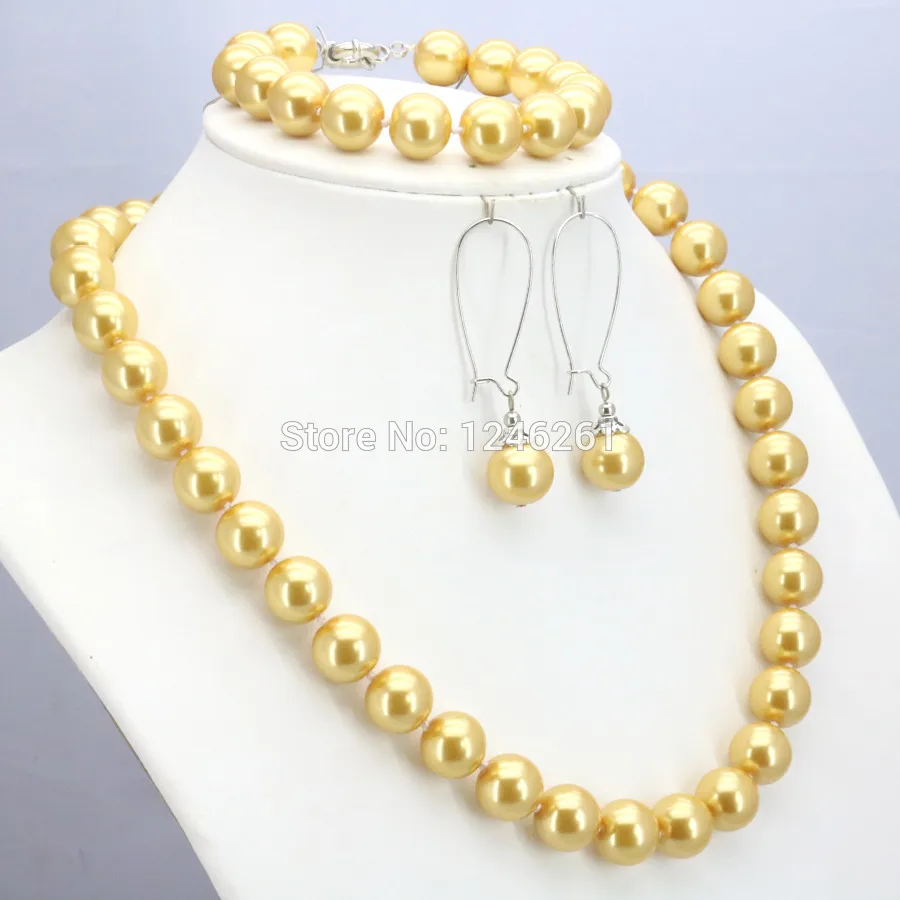 Блестящие рождественские подарки для женщин и девочек 10 мм желтая стеклянная