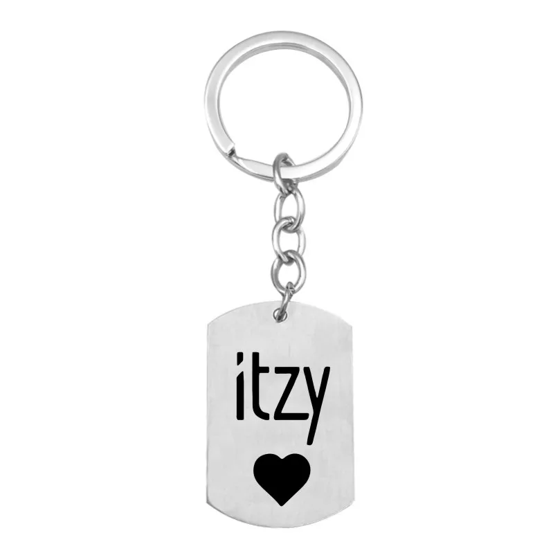 ITZY KPOP брелок из нержавеющей стали Корея девушки группа подарки для фанатов