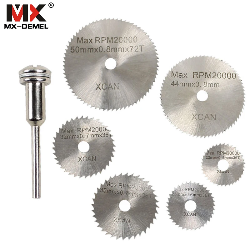 6 шт. HSS пилы для Dremel режущие инструменты Мини дрель Аксессуары Herramientas дисковые