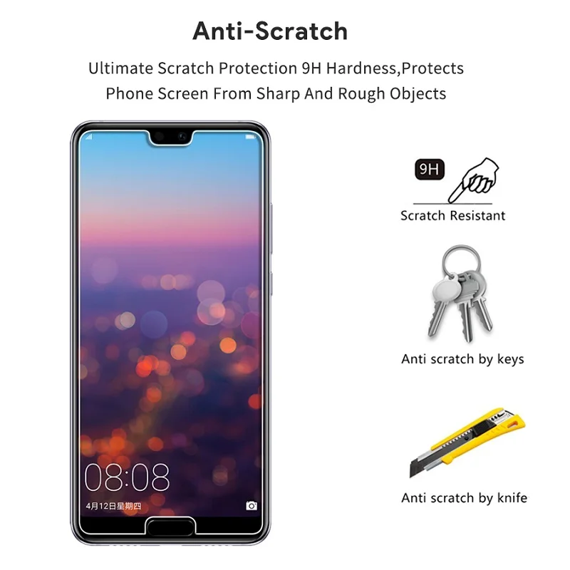 Защитное стекло для экрана huawei P20 закаленное защитное стекло на huawei P20 Защитная пленка для стекла