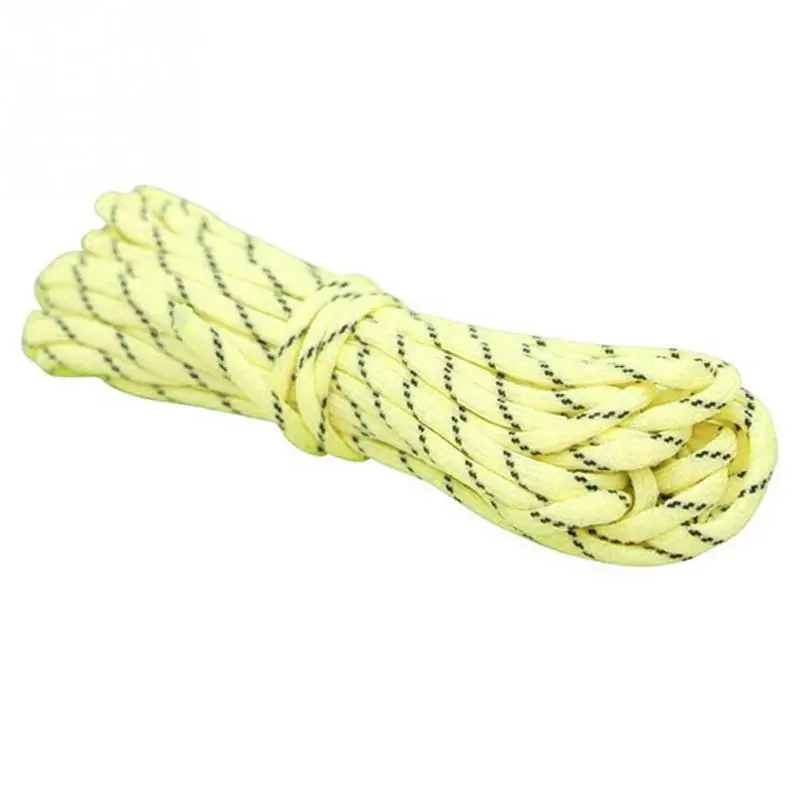 yellow Открытый 3M/6 м многофункциональный открытый Паракорд светящийся зонтик веревка оборудование для кемпинга инструмент для выживания - Цвет: yellow