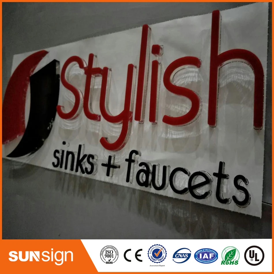 3D acrylic cutting letters