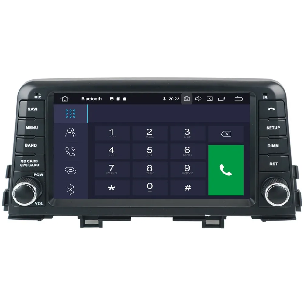 Автомагнитола 1 Din Android 10 без DVD-плеера GPS-навигация для KIA PICANTO/MORNING 2017 2018