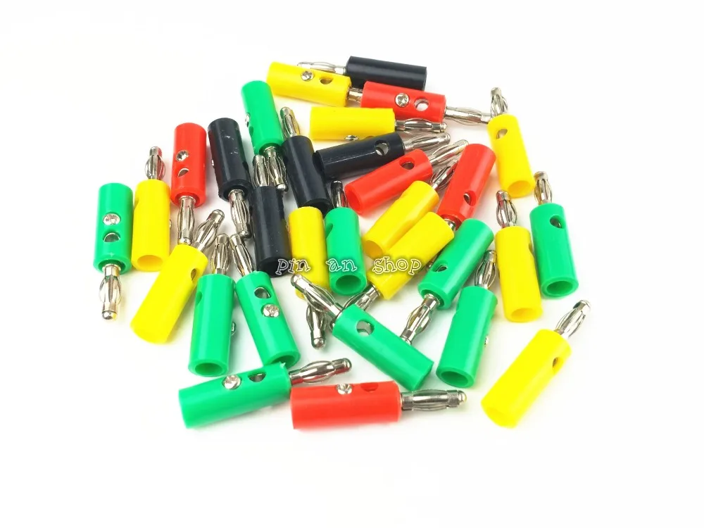 Штекер типа банан 4 мм черного и красного цветов | Обустройство дома