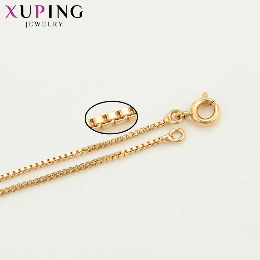 Xuping позолоченное ожерелье в форме буквы для женщин Экологичные медные