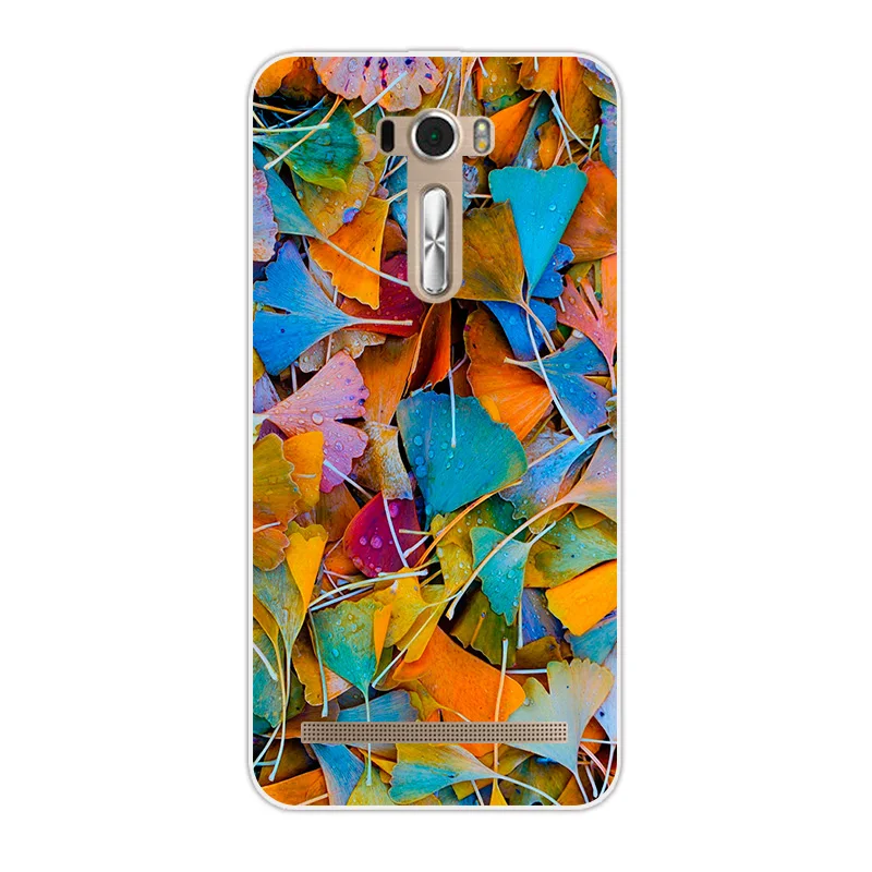 Мягкий прозрачный силиконовый чехол-накладка для Asus Zenfone 2 Laser ZE550KL ZE551KL 5,5 дюйма для телефона ASUS_Z00LD с бабочкой - Цвет: 12