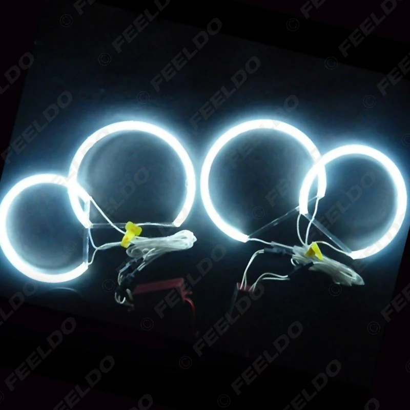 FEELDO 1Set Car CCFL Halo Rings Angel Eyes LED Headlights for BMW E39 OEM (2001-2003) DRL Light 6-Color #FD-3298 | Автомобили и