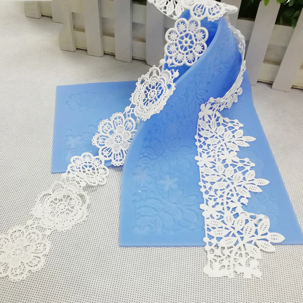 Цветочные Ротанговые помадные формы для украшения тортов антипригарные