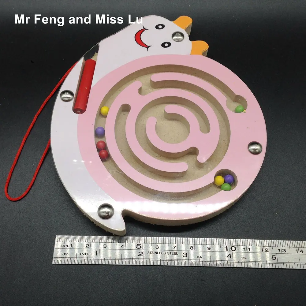 Магнитная ручка-лабиринт в виде улитки игрушки для детей лабиринт