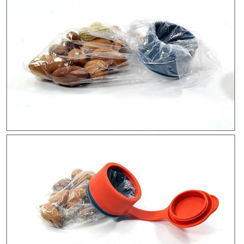 3pcs/set Food Storage Snack Seal Bag Magic Cap bag cap Lid sealing device multifunctional food sealing cover Kitchen Tools 35