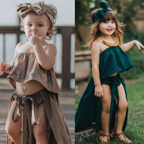 4 шт. кружевные топы с открытыми плечами юбка НИЗ и повязка на голову для