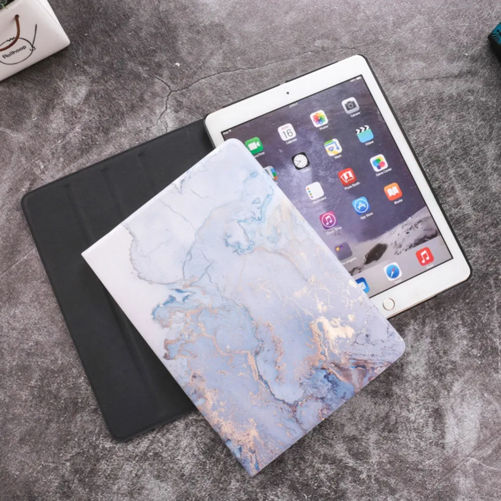 Мраморный узор PU и PC материал защитный чехол для iPad Air 1 2 Mini 1234 2017 2018 9 7 дюймов|Чехлы