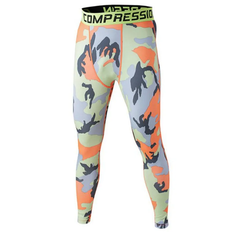 Модные мужские компрессионные базовые длинные штаны спортивная одежда леггинсы