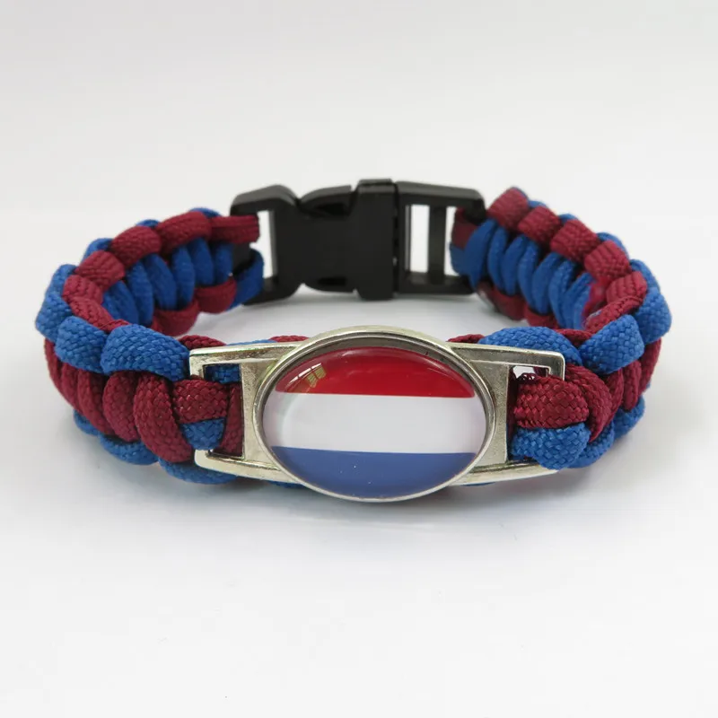 Модные браслеты love с национальным флагом Нидерландов ручной работы