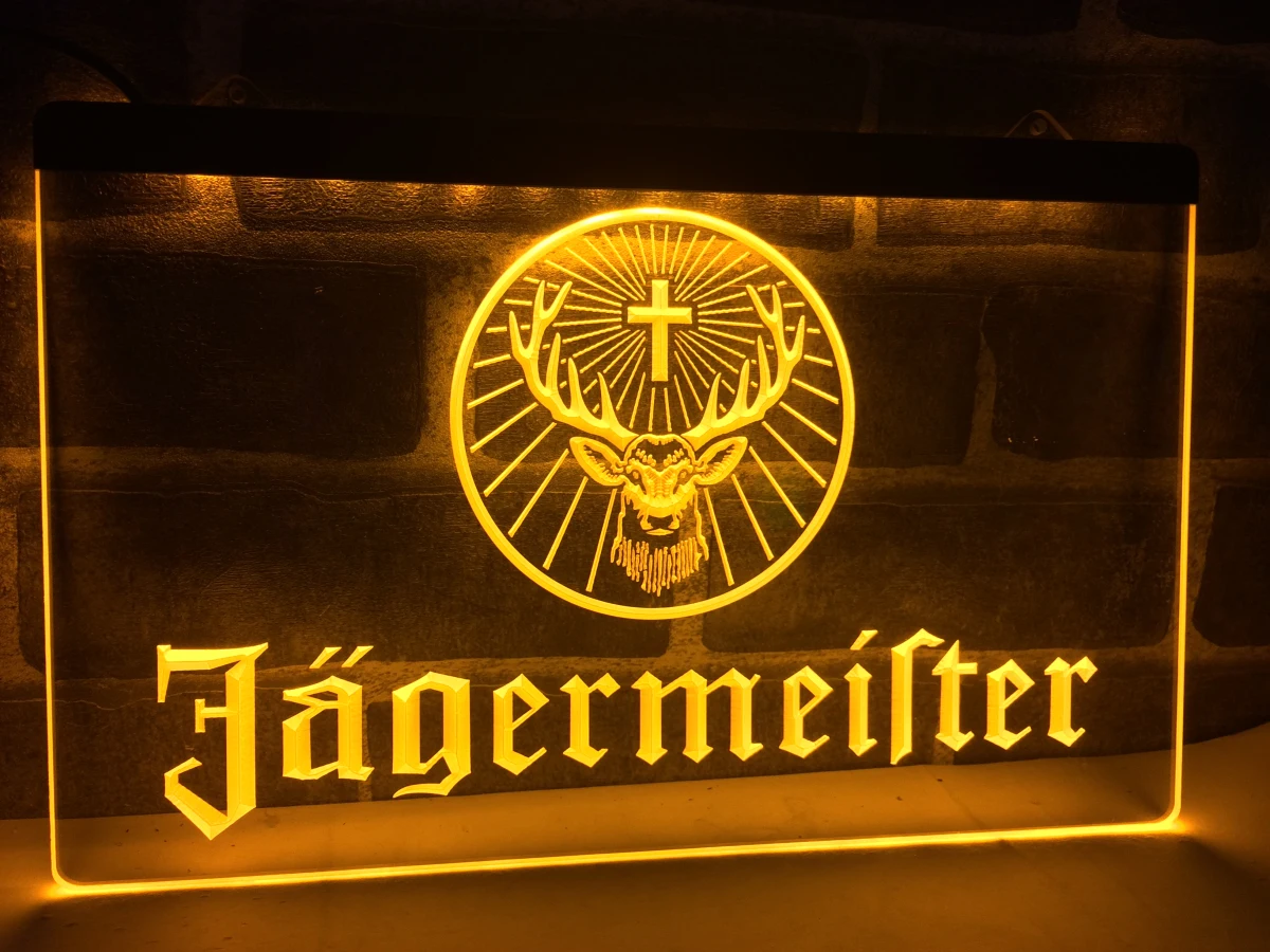 LR061 Jagermeister голова оленя светодиодный ная неоновая вывеска | Дом и сад
