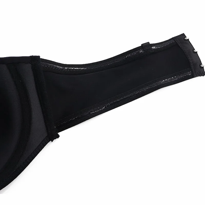 Белый сексуальный Свадебный бюстгальтер без бретелек Невидимый пуш-ап бюстгальтер для женщин глянцевые регулируемые лямки размера плюс Soutia 40 42 44 46 C B