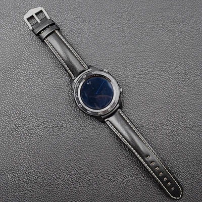 Ремешок из натуральной кожи для Samsung S3 Classic Froniter Gear S2 спортивный браслет Huawei Watch 2