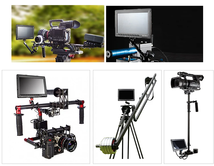 FW-74K 7 Inch HD IPS 1280x800 Field LCD DSLR Camera Car Monitor pc HDMI ++ Charger for Panasonic GH4 SONY A7S FS7 4K UHD | Электроника