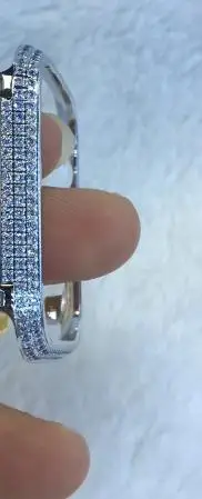 Серебристый Ручная работа, Алмазный чехол для часов, защитный чехол для Apple watch iwatch серии 4123, 38 мм, 44 мм, 40 мм, 42 мм, ремешок для наручных часов - Цвет ремешка: Серебристый