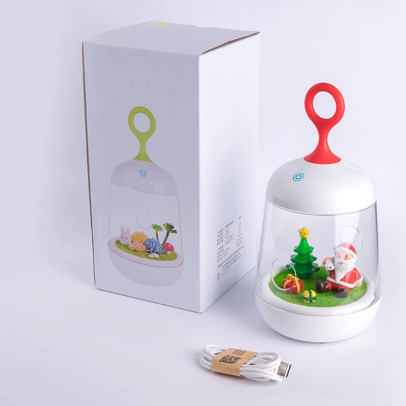 Рождественская музыкальная шкатулка светильник s Санта Клаус украшения