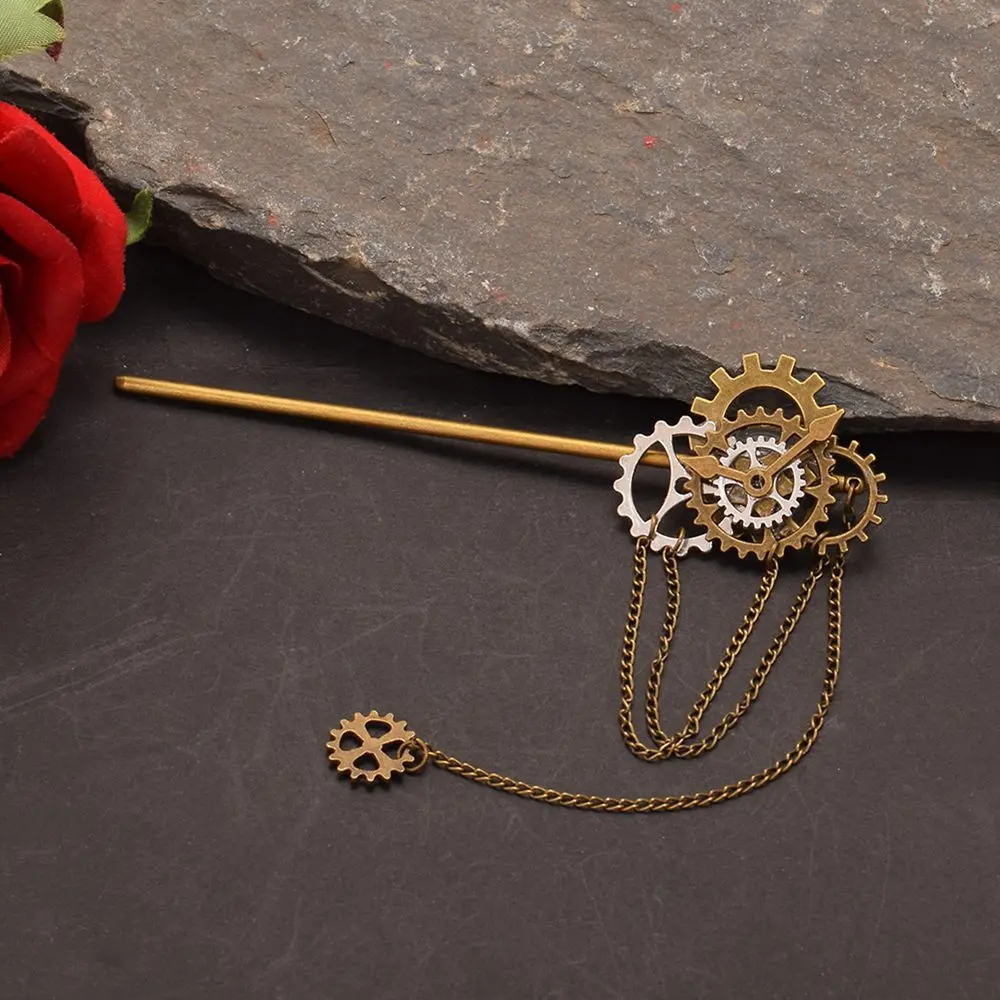 Женская Винтажная заколка для волос в стиле стимпанк |