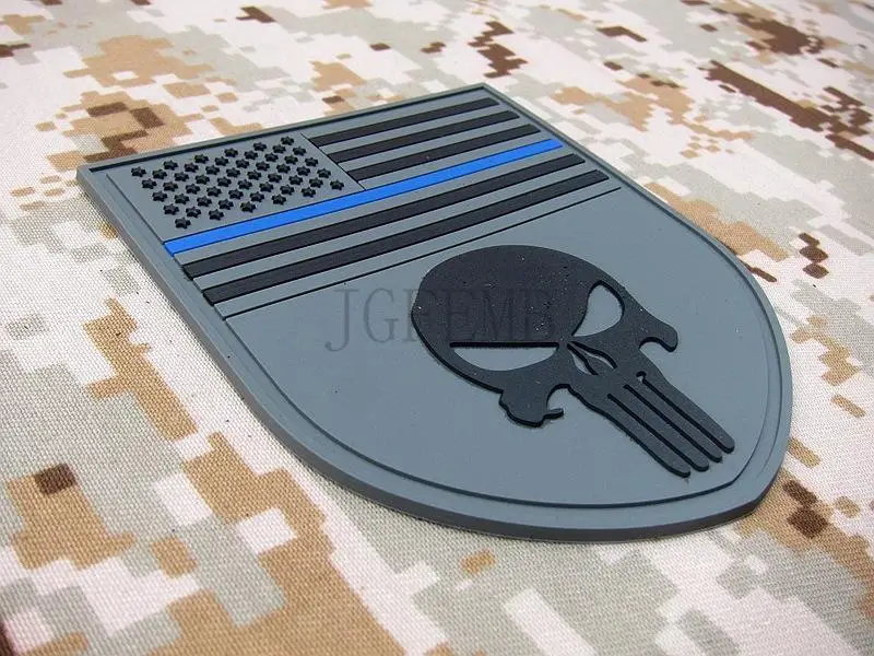 Серый тонкая синяя линия Devgru SealTeam Череп Американский флаг DEVGRU тактический боевой