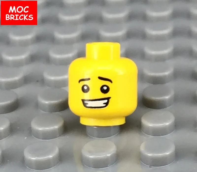 10 шт./лот кубики Moc Мужская и женская фигура голова лицо выражение DIY мини куклы строительные блоки кирпичи игрушки для детей Подарки - Цвет: 8032