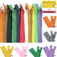 10pcs 3 45cm18inch length closed nylon coil zippers tailor trousers slide fastener garment sewing handcraft diy accessories