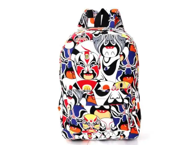 Холщовый Рюкзак для студентов школьная сумка подростков девочек мальчиков