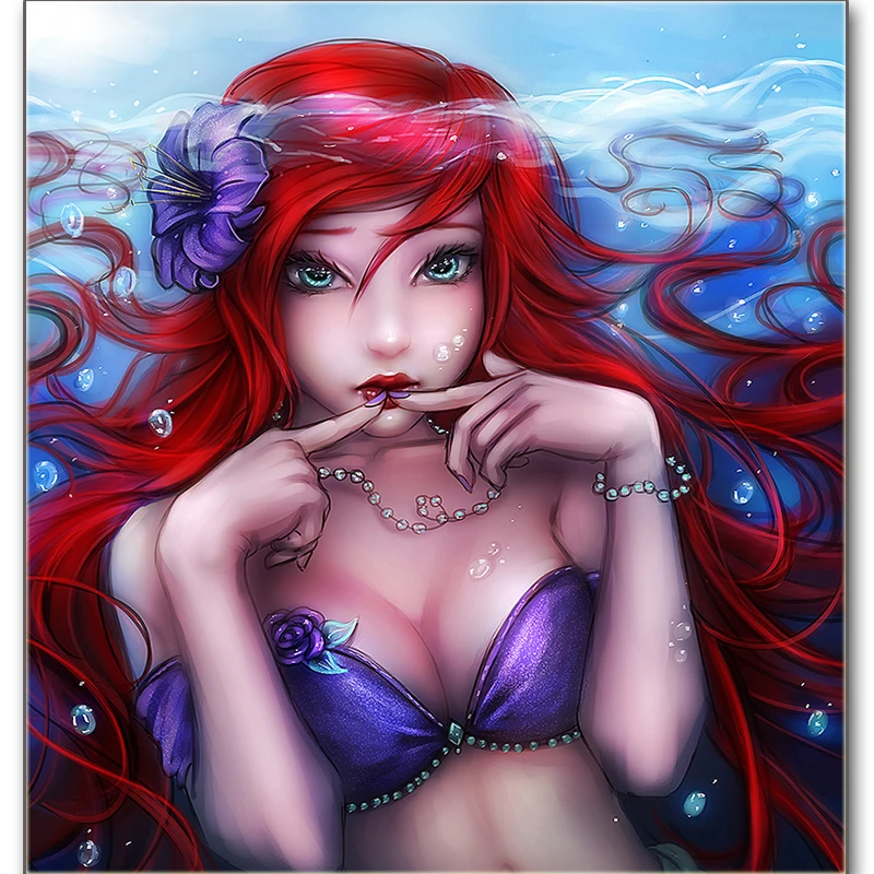 

Full square / round diamond 5D DIY diamond painting "sexy cartoon princess" 3D diamond embroidery cross stitch mosaic decoration