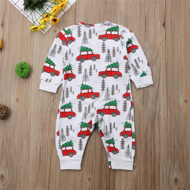 Pudcoco Рождество новорожденных комбинезон для младенцев мальчиков девочек
