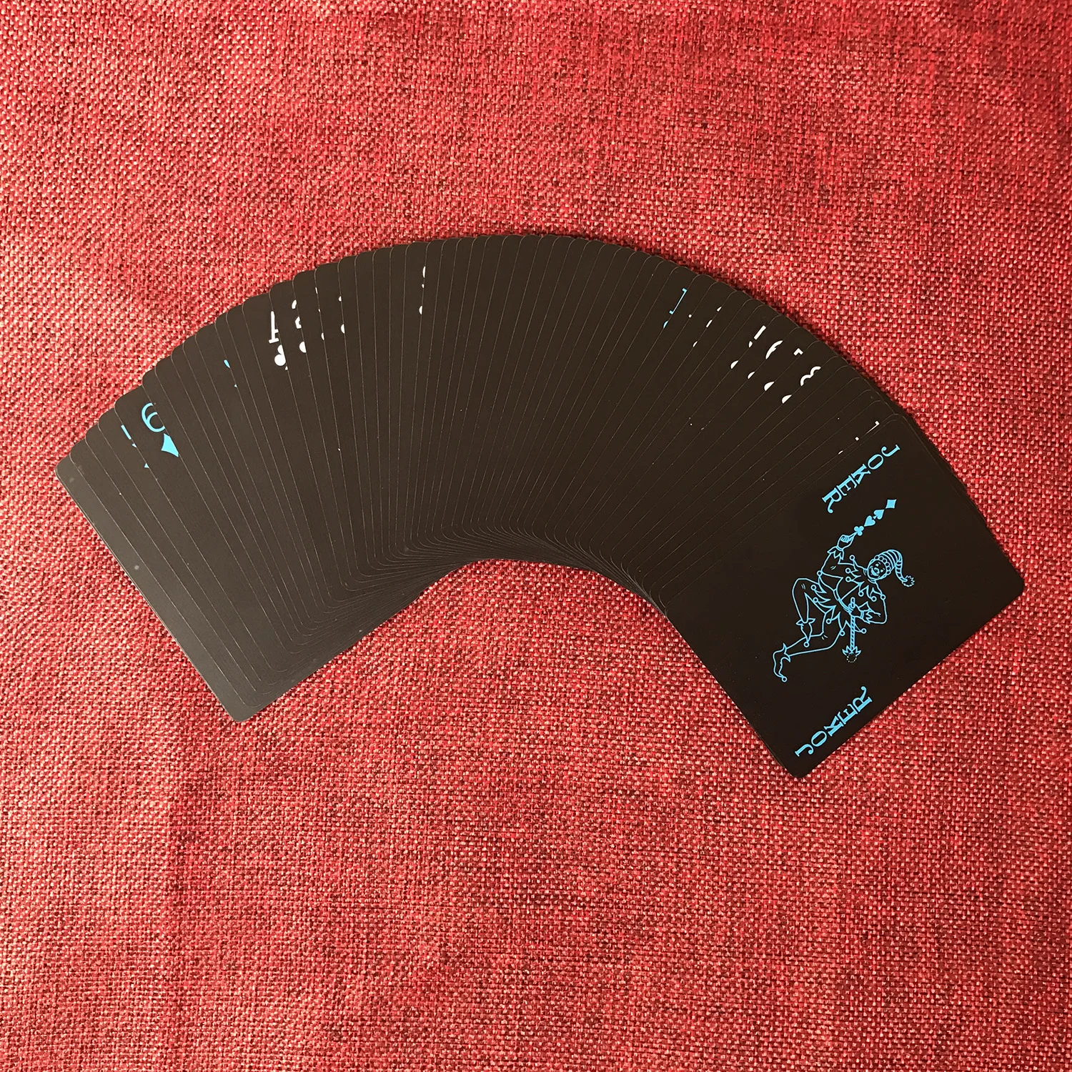 Водонепроницаемые черные пластиковые игральные карты для домашних животных