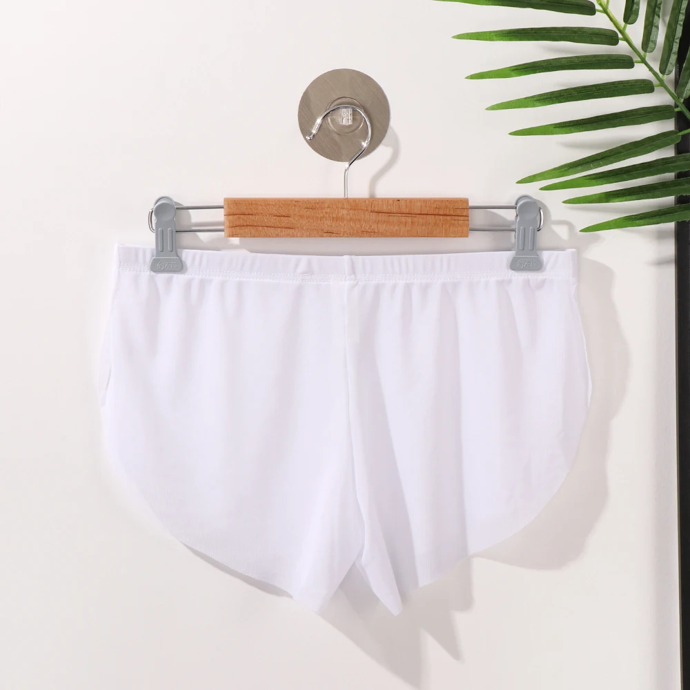 Модные ледяные шелковые мужские трусы ультратонкие полупрозрачные сетчатые