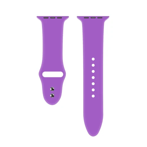 Purple Силиконовый ремешок для Apple Watch 42 мм 38 мм iWatch 4 ремешка 44 мм 40 мм ремень для браслета ремешок для Apple watch 5 4 3 2 аксессуары - Цвет ремешка: Purple