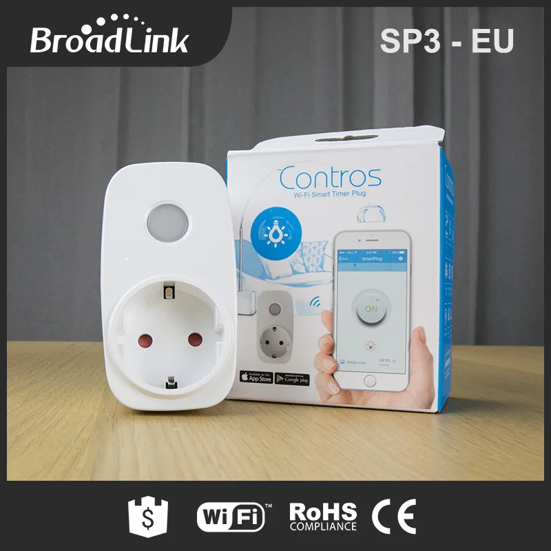 3 шт., Broadlink SP3, штепсельная вилка европейского стандарта, 16А, Wifi, умная розетка, беспроводное приложение, дистанционное управление, розетка, переключатель синхронизации для умного дома, автоматизация