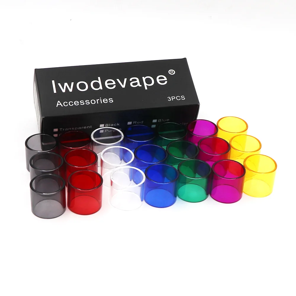 3 шт. tfv4 мини для RBA катушка замена Pyrex прямая стеклянная трубка Мини Стеклянная