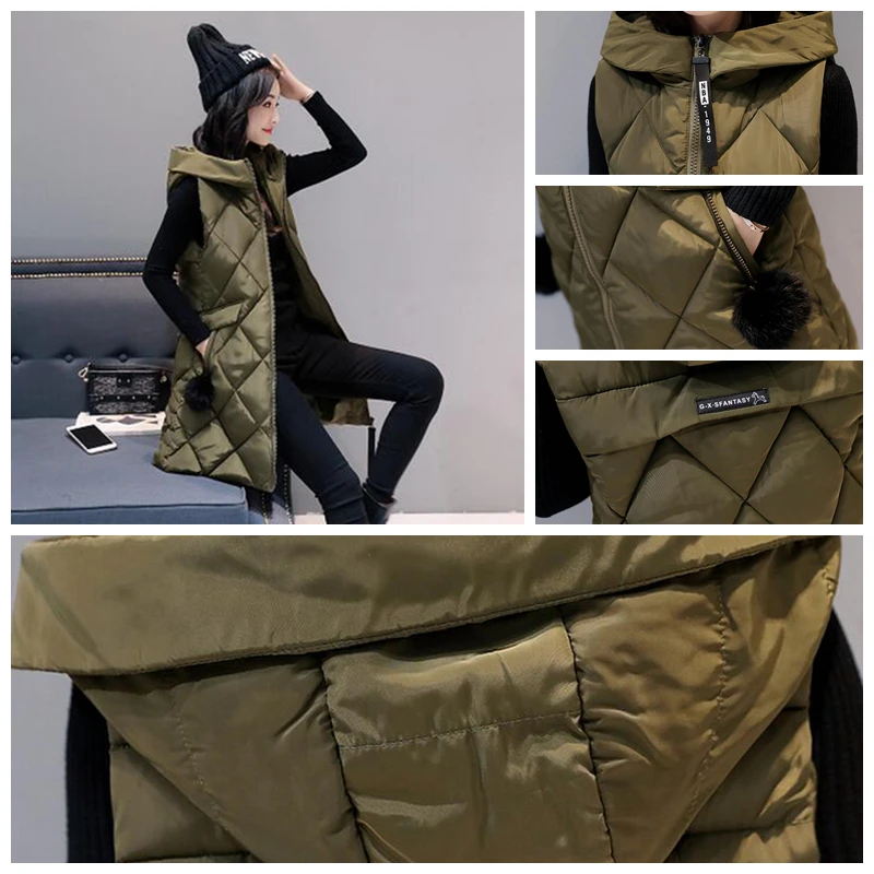 Новинка 2018 года Модный женский хлопковый жилет большого размера с перьями осенне