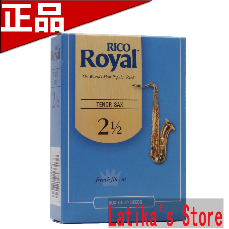 Бесплатная доставка RICO Royal Tenor Bb Sax сила тростника 2 5 # 3 0 синяя коробка 10|rico royal|reed
