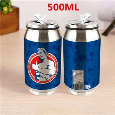 500ML Игра PUBG Playerunknown's Battlegrounds косплей реквизит Painkiller Anodyne энергетический напиток из нержавеющей стали чашка-термос Новинка - Цвет: 500ML