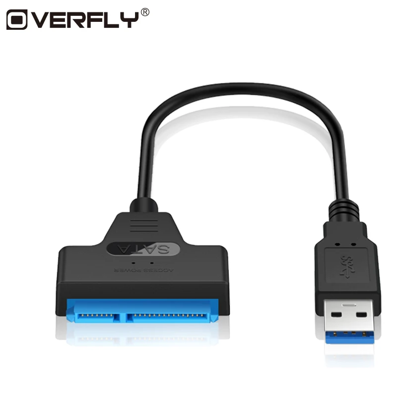 Overfly USB 3 0 Sata адаптер конвертер кабель 22pin sataIII к USB3 адаптеры для 2 5 &quotsata HDD SSD |