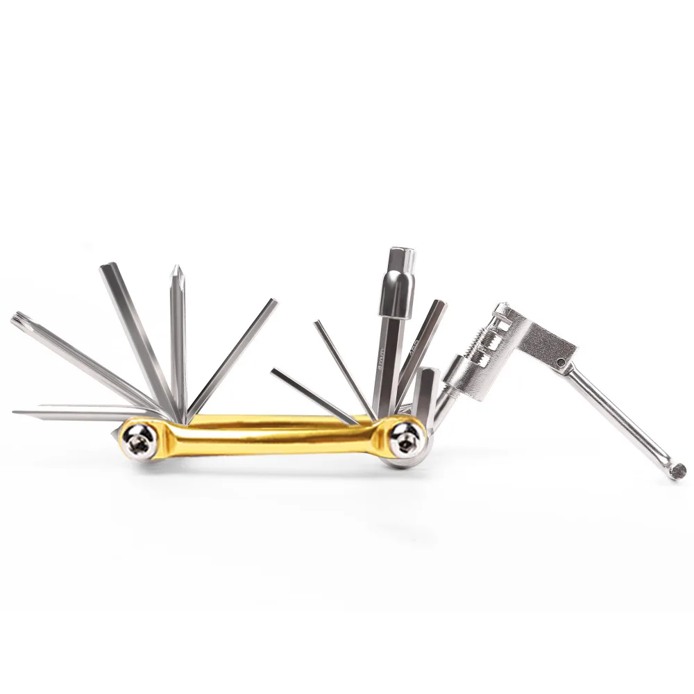 

Multi-functional 16 in 1 Bicycle Reparing Tool Sets l MTB Screwdriver Chain Cycling bike Durable Repairing Portable Cycle Tool