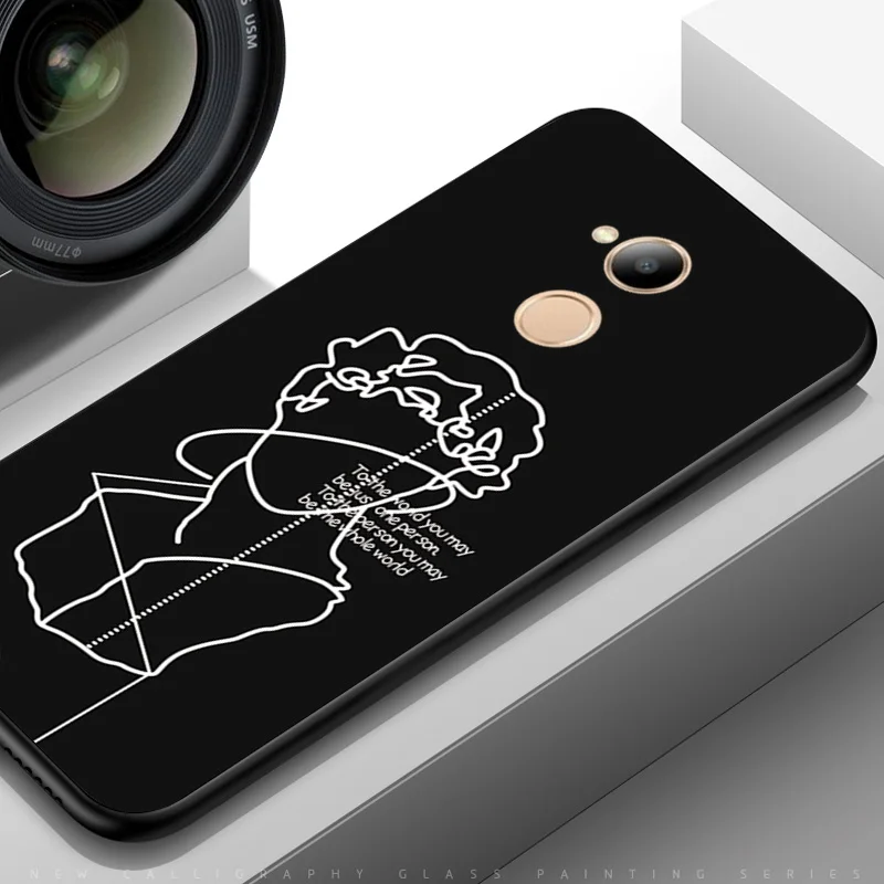 TPUBLK514 YOUVEI чехол для huawei Honor 6C 6C Pro Чехол черный мягкий ТПУ задняя крышка для huawei Honor 6C Pro чехол для телефона - Цвет: TPUBLK514