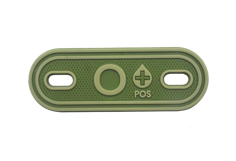 2 шт. ПВХ-пластырь в крови положительный отрицательный A+ B+ AB O POS резиновые Пластыри для ботинок рюкзак шнурки на молнии для выживания - Цвет: 6