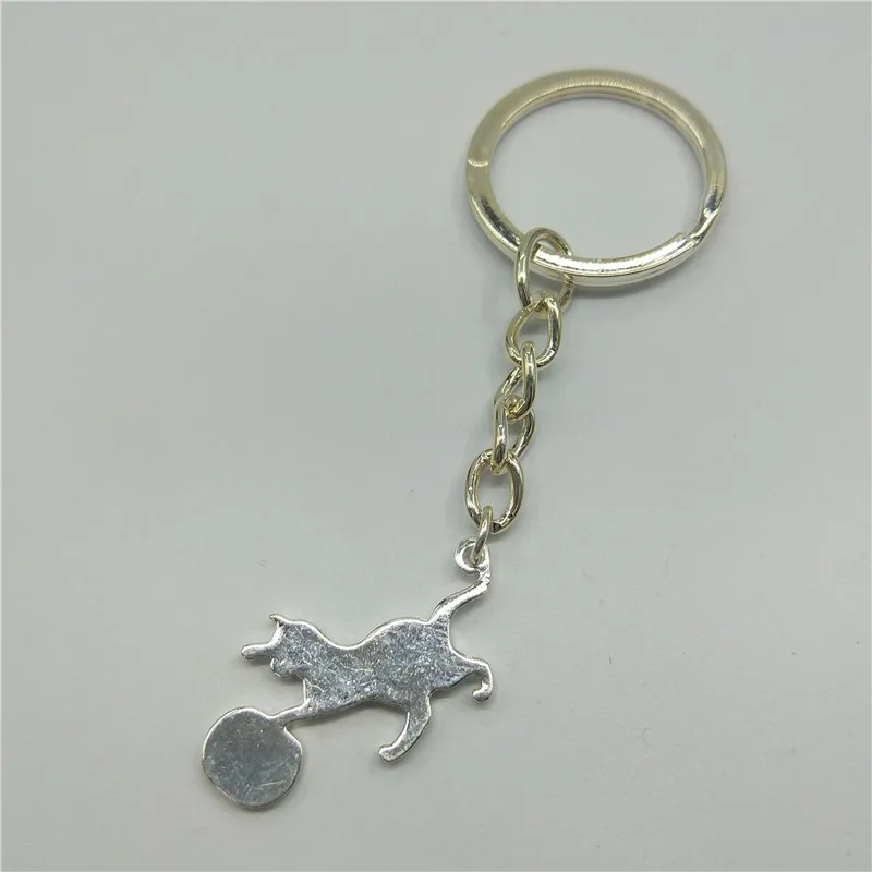 Хит милый игровой брелок для кошек Женский котенок с шариком дизайнерский