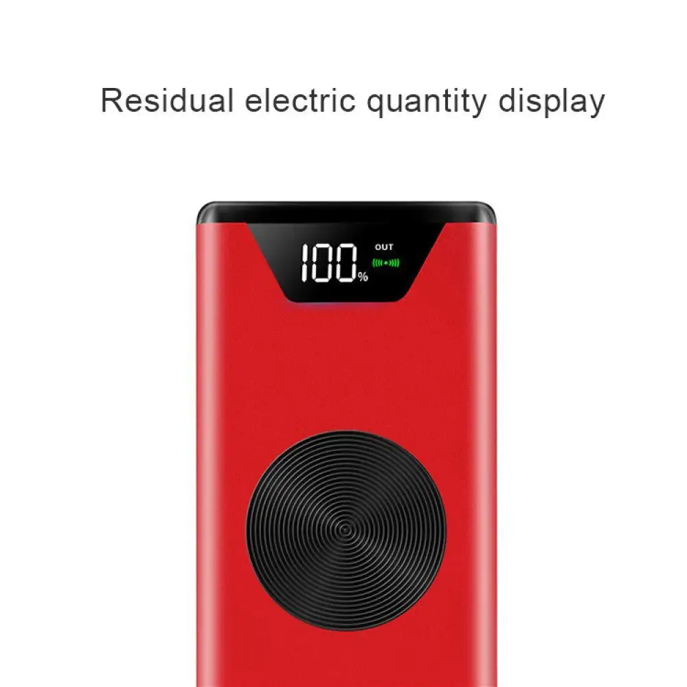 Беспроводной быстрой зарядки 30000 мА/ч Мощность банк Портативный внешний