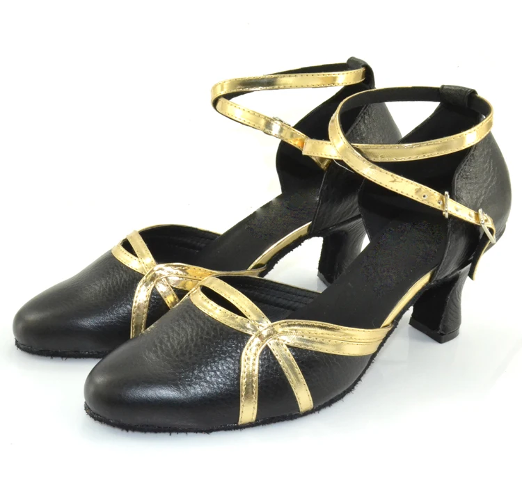 Женские атласные туфли WUXIJIAO черные со стразами для латиноамериканских танцев