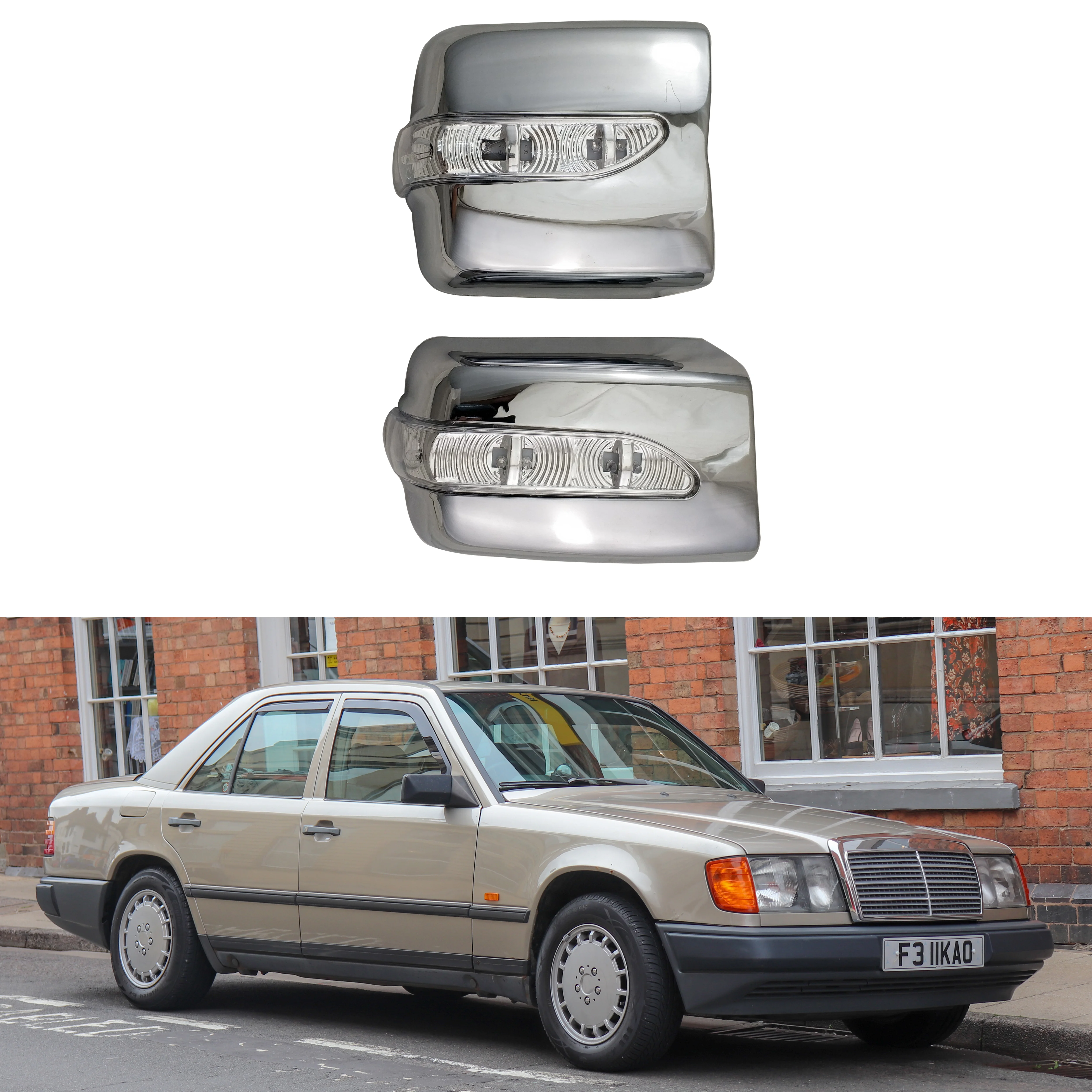 Высококачественные чехлы на зеркало заднего вида для Mercedes Benz W124 2014 1996 2 шт. АБС