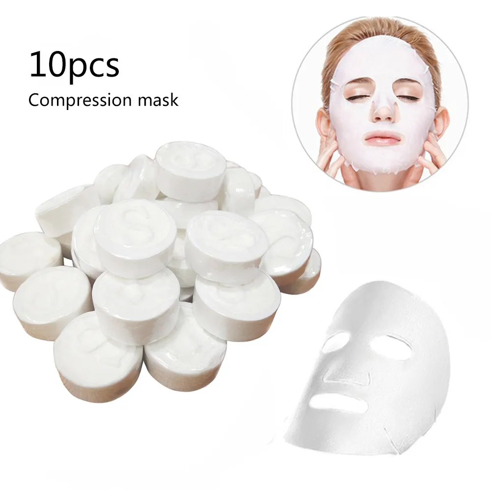 10pcs LANBENA сжатая маска для лица для женщин Красота одноразовые маски бумага натуральный уход за кожей maschera viso idratante# y4 - Цвет: 10pcs