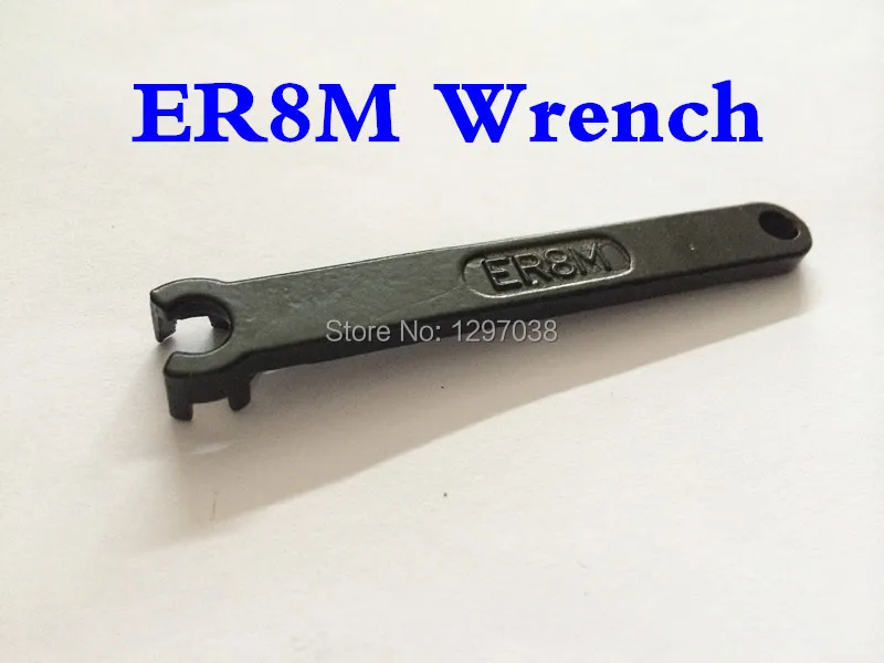 

2pcs CNC Collet wrench ER8M Wrench Engraving Machine Spindle ER Nut Wrench Extension Rod wrench